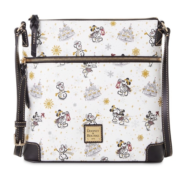 Disney Dooney & Bourke Bag 2020 Mickey & Minnie Christmas Holiday Crossbody NWT - Picture 2 of 11